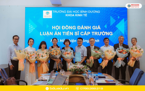 Nghiên cứu sinh Hồ Thiện Thông Minh bảo vệ thành công luận án Tiến sĩ cấp Trường