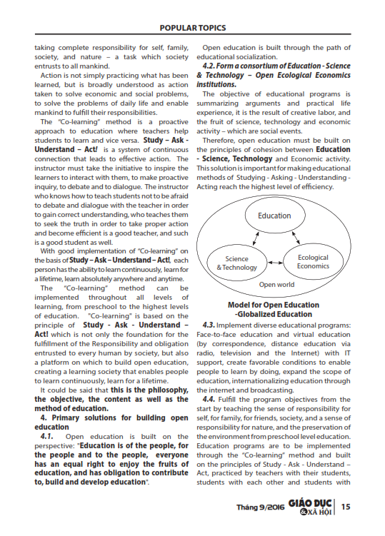 XÂY DỰNG NỀN GIÁO DỤC MỞ VỚI MỤC TIÊU Tháng 9 2016 015